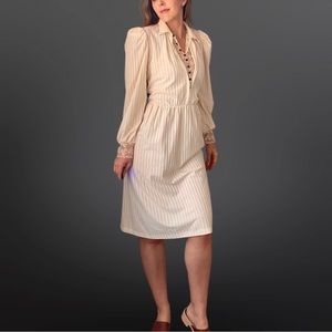 VINTAGE 1970s Edwardian Revival Dress